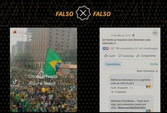 Vídeo não mostra vigília de bolsonaristas em frente ao Hospital Vila Nova Star