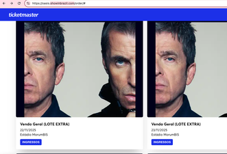 Site enganoso vende ingressos falsos para show do Oasis no Brasil