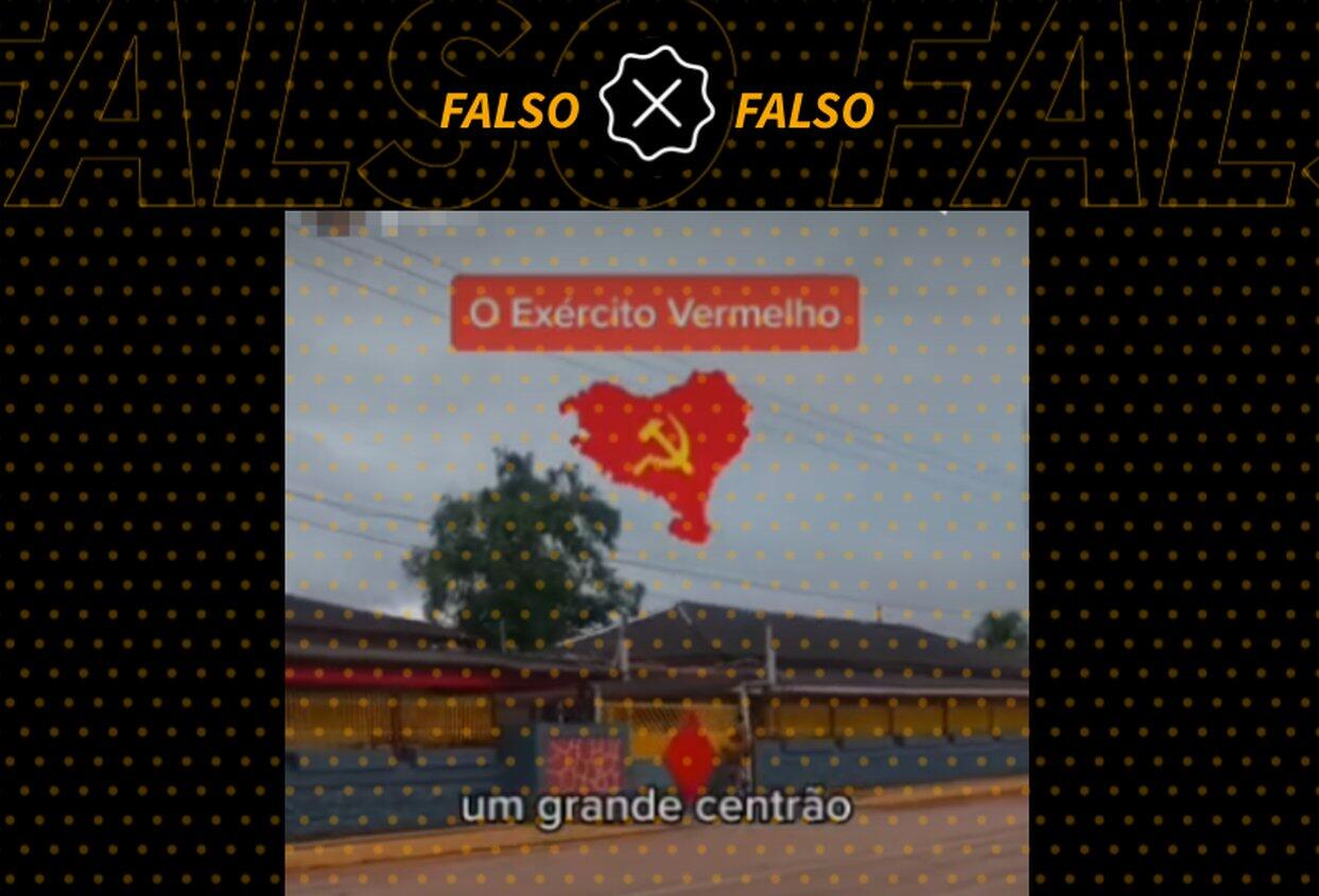 Quartel do Exército não foi pintado de vermelho para indicar alinhamento ao comunismo