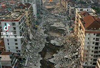 Gravação que mostra cratera causada por terremoto em Mianmar foi gerada por IA