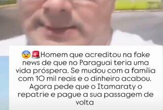 É sátira vídeo de brasileiro arrependido de migrar para o Paraguai