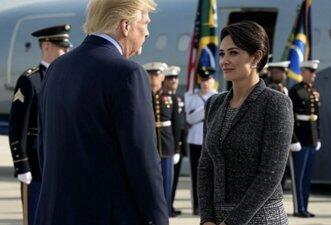Foto de encontro entre Michelle Bolsonaro e Trump em aeroporto foi gerada por IA