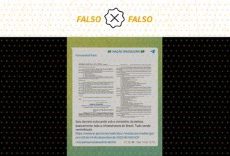 É falso que decreto coloca infraestrutura do país sob autoridade do Ministério da Defesa