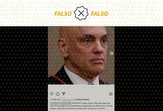 Alexandre de Moraes não autorizou operação da PF na casa de Gilmar Mendes