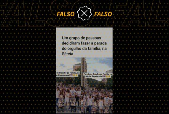 Vídeo mostra festival folclórico na Sérvia, não Parada do Orgulho da Família