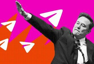 Grupos neonazistas no Telegram celebram gesto de Musk em posse de Trump