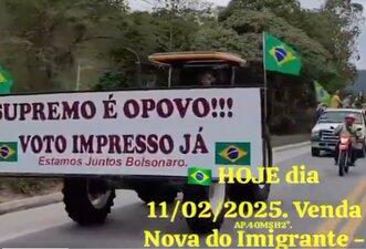 É de 2021, não atual, vídeo que mostra carreata pró-Bolsonaro no ES