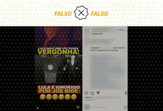 É falso que Biden ignorou Lula durante evento em Nova York