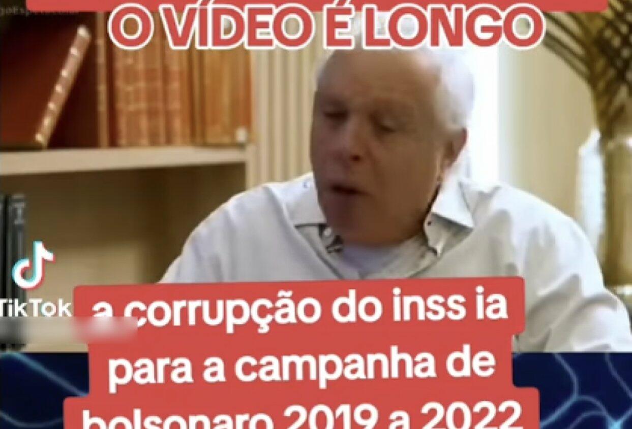 Reportagem da Record não revelou que fraude do INSS financiou campanha de Bolsonaro