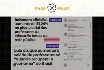 Comparação engana ao fazer crer que Lula não reajustou piso do magistério público
