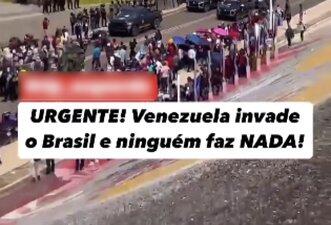 Vídeo não mostra exército da Venezuela invadindo o Brasil