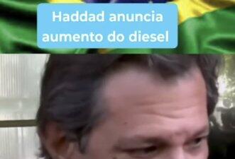 Declaração de Haddad sobre volta do imposto do diesel é de 2023, não recente