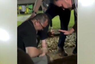 Vídeo não mostra bênção à tornozeleira de Bolsonaro