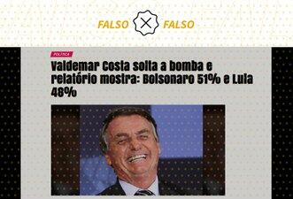 É falso que Bolsonaro ganhou a eleição presidencial com 51% dos votos