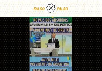 Vídeo usa resultado das primárias argentinas para mentir que Javier Milei venceu eleições