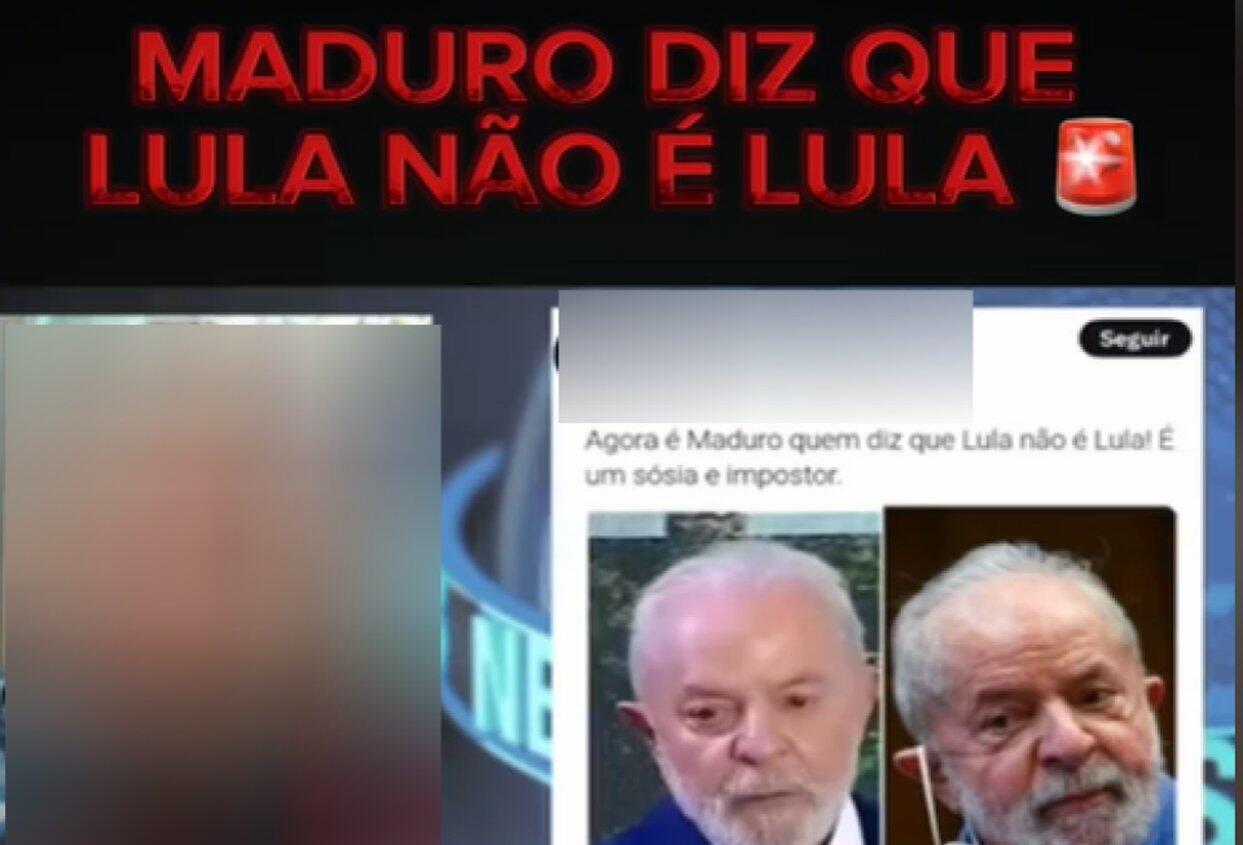 Maduro não disse que Lula morreu e foi substituído por sósia