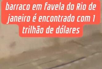 É falso que vídeo mostra apreensão de R$ 1 trilhão em favela do RJ