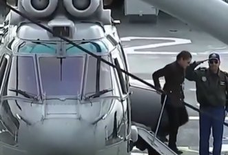 É falso que presidente do México foi transferida para navio militar após onda de violência