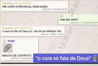 É falsa conversa em que aliado diz a Vorcaro que Mendonça ‘só fala de Deus’