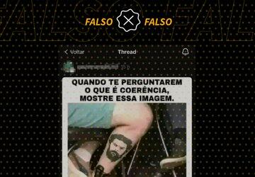 É falsa foto de pessoa com rosto de Lula tatuado na perna e tornozeleira eletrônica