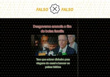 Posts usam vídeo antigo para mentir que governo Lula anunciou fim do Bolsa Família