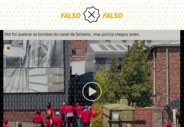 É falso que vídeo mostra protesto do MST em obra inaugurada por Bolsonaro em PE