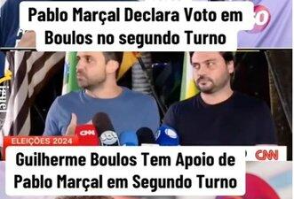 É falso que Marçal declarou apoio a Boulos