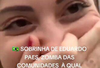 Mulher que zomba de ‘safári’ na Rocinha ‘para conhecer pobre’ não é sobrinha de Paes