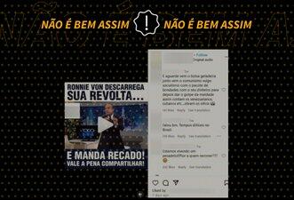 É de 2015, não atual, vídeo em que Ronnie Von critica violência no país