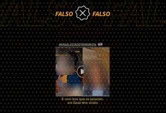 É falso que vídeo mostra criança palestina vítima de bombardeio de Israel em Gaza