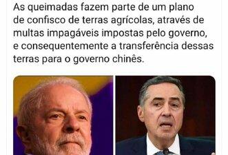 Lei não permite que governo entregue terras atingidas por queimadas à China