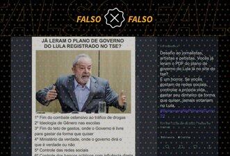 É falso que Lula pretende criar Ministério da Verdade e controlar gastos da população