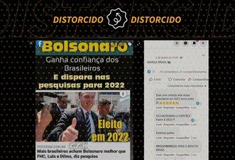 É de 2019 pesquisa que mostra Bolsonaro mais bem avaliado que FHC, Lula e Dilma