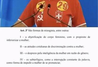 Trecho sobre ‘formas de misoginia’ não é de PL que criminaliza ódio a mulheres