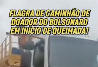 Vídeo não mostra caminhão de doador de Bolsonaro dando início a incêndios em SP