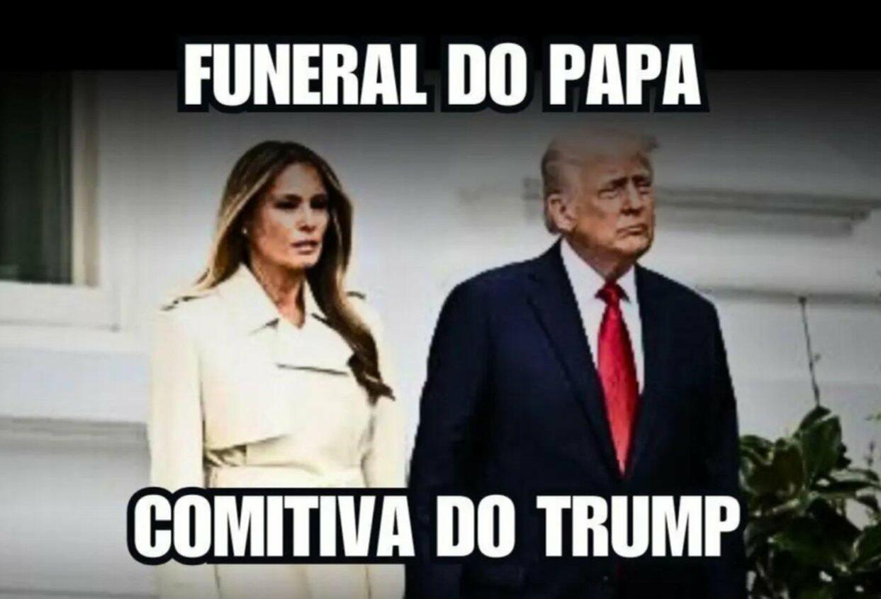 Comitiva dos EUA que compareceu ao funeral do papa não era composta apenas por Trump e Melania