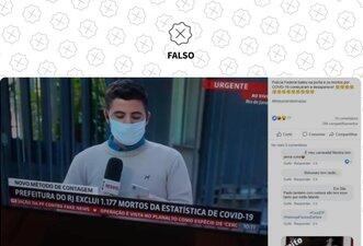 É falso que operação da PF fez Rio excluir 1.177 mortes da estatística de Covid-19