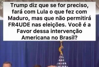É falso que Trump disse em discurso que vai capturar e prender Lula