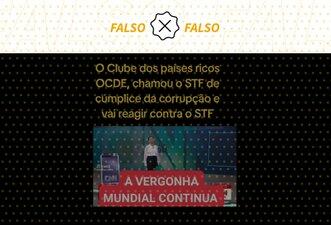 OCDE não disse que STF é cúmplice de corrupção