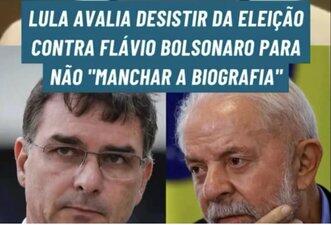 É falso que Lula avalia desistir de candidatura