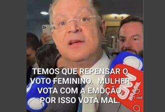 Sóstenes Cavalcante não defendeu ‘repensar’ voto feminino