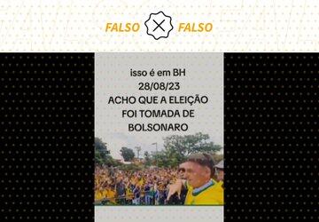 Vídeo antigo de manifestação pró-Bolsonaro em Belo Horizonte circula como atual