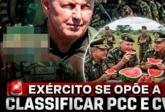 Comandante do Exército não criticou decisão que classificou PCC e CV como terroristas