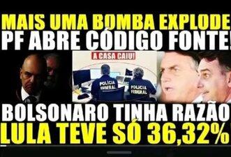 É falso que PF descobriu que Lula teve apenas 36% dos votos em 2022