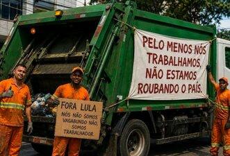 Fotos falsas de protesto de garis circulam em posts como se fossem reais