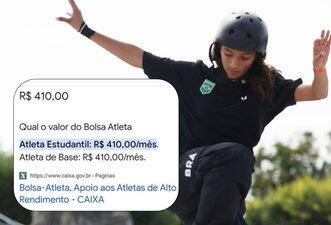 É falso que Bolsa Atleta do governo federal pague apenas R$ 410 mensais; benefício chega a R$ 16,6 mil