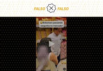 Vídeo de Bolsonaro em supermercado mostra elogio ao Auxílio Brasil, não ao Bolsa Família