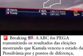Erro de emissora na Pensilvânia não prova fraude para Kamala Harris