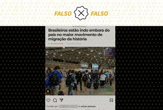 É falso que Brasil registra maior movimento migratório da história durante atual governo Lula