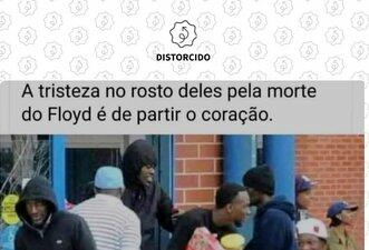Foto de homens sorrindo ao saquear loja não foi registrada durante protestos recentes nos EUA